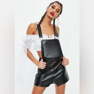 NWT Missguided Faux Leather Romper